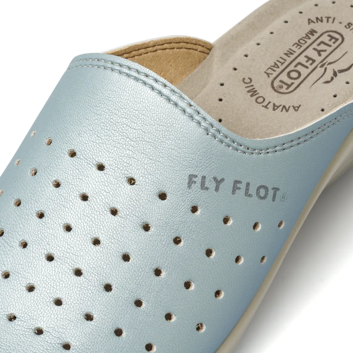 Ciabatte sanitarie traforate da Donna azzurro Fly Flot