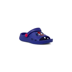 Ciabatte tipo sabot blu da Bambino con cinturino e stampa Spiderman