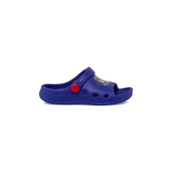 Ciabatte tipo sabot blu da Bambino con cinturino e stampa Spiderman