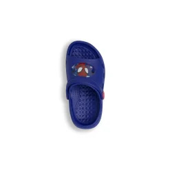 Ciabatte tipo sabot blu da Bambino con cinturino e stampa Spiderman