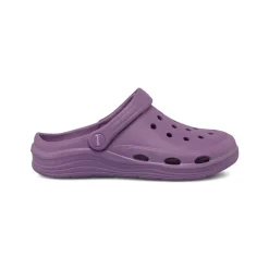 Ciabatte tipo sabot viola da Donna con cinturino mobile De Fonseca