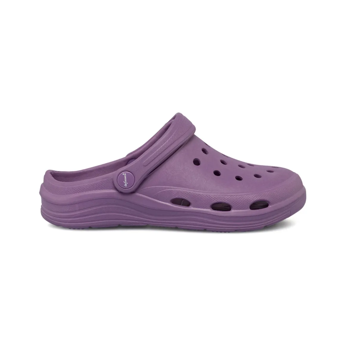 Ciabatte tipo sabot viola da Donna con cinturino mobile De Fonseca