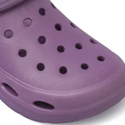 Ciabatte tipo sabot viola da Donna con cinturino mobile De Fonseca