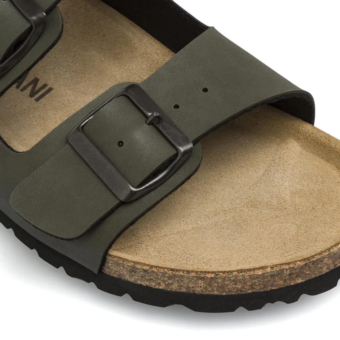 Ciabatte verdi da Uomo con soletta in pelle Riflessi Urbani