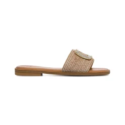 Ciabattine Taupe da Donna con fibbia gioiello Swish Jeans