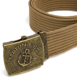 Cintura Beige Uomo in tessuto con fibbia stile vintage Carrera Jeans