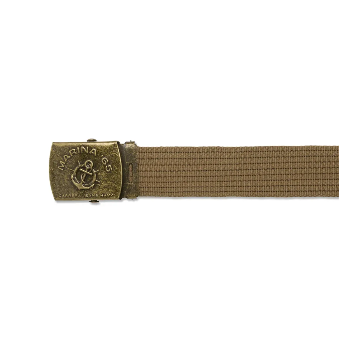 Cintura Beige Uomo in tessuto con fibbia stile vintage Carrera Jeans