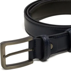Cintura blu da Uomo in pelle con fibbia in metallo Carrera Jeans