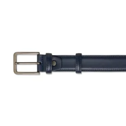 Cintura blu da Uomo in pelle con fibbia in metallo Carrera Jeans