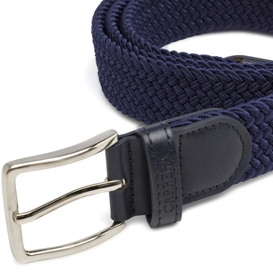 Cintura blu da Uomo intrecciata ed elastica Carrera Jeans