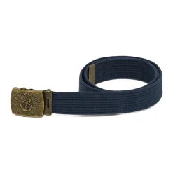 Cintura Blu Uomo in tessuto con fibbia metallica logo Carrera Jeans