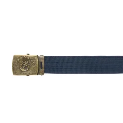 Cintura Blu Uomo in tessuto con fibbia metallica logo Carrera Jeans