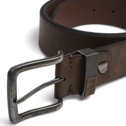Cintura casual marrone da Uomo con fibbia scura Americanino