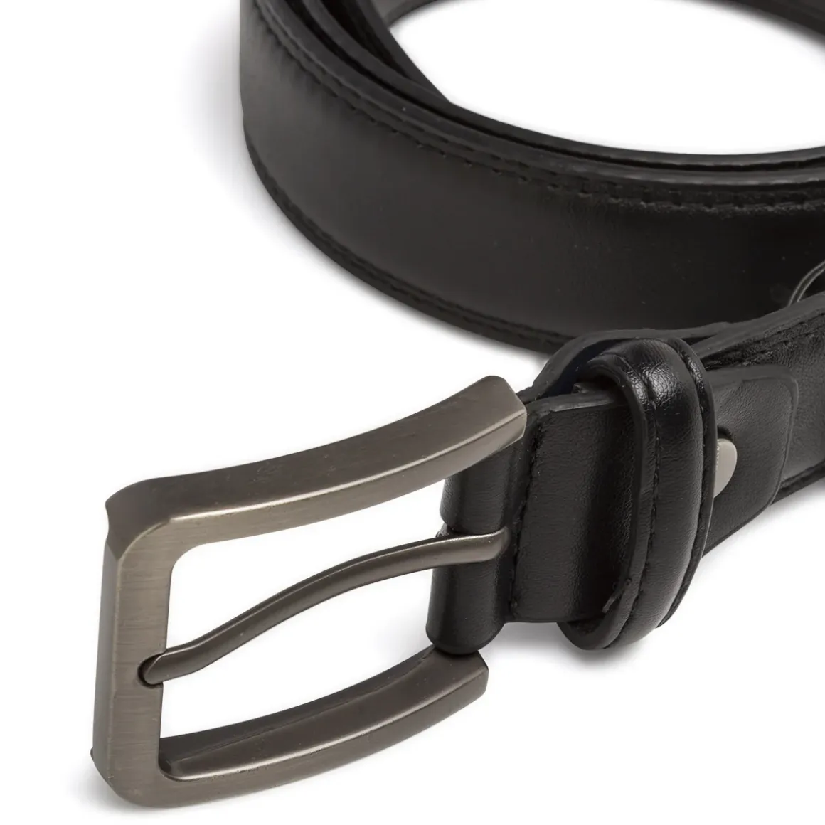 Cintura classica da Uomo nera con fibbia satinata Carrera Jeans