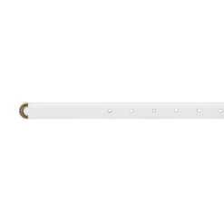 Cintura da Donna bianca in vera pelle con fibbia dorata Coconuda