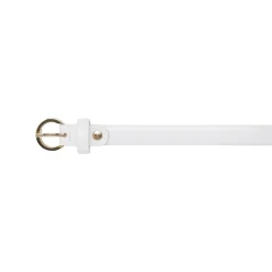 Cintura da Donna bianca in vera pelle con fibbia dorata Coconuda