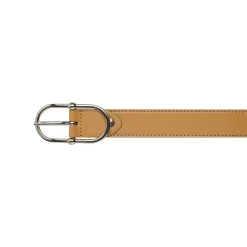 Cintura da Donna in pelle beige con fibbia arrotondata Coconuda