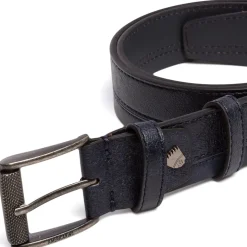 Cintura da Uomo Blu con Fibbia Rettangolare Americanino