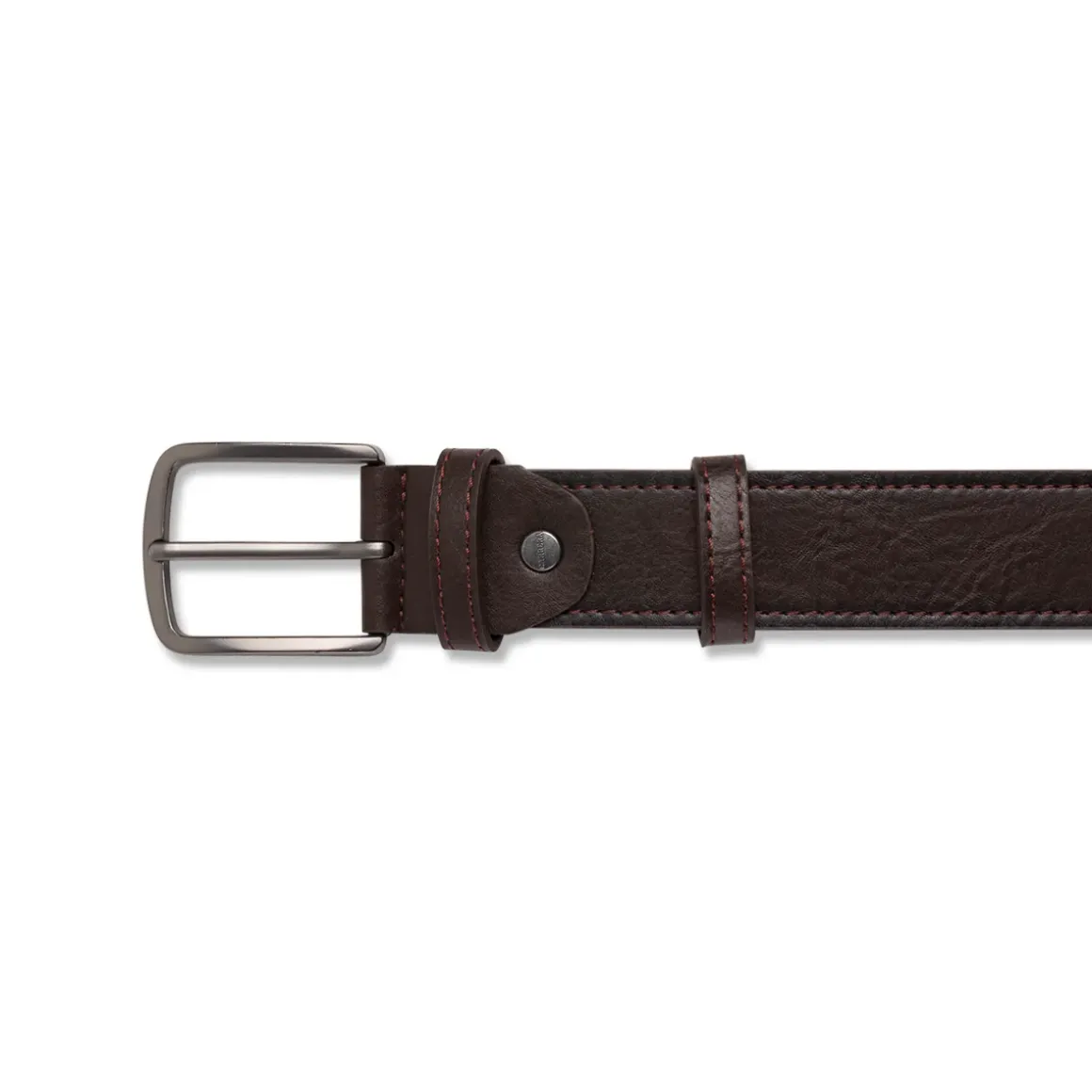 Cintura da Uomo Marrone con Fibbia Gunmetal Carrera