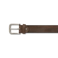 Cintura da Uomo Marrone in Pelle con Fibbia in Metallo Lumberjack