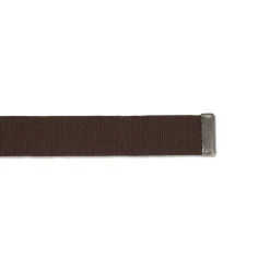 Cintura da Uomo marrone in tessuto con fibbia a placca Carrera Jeans