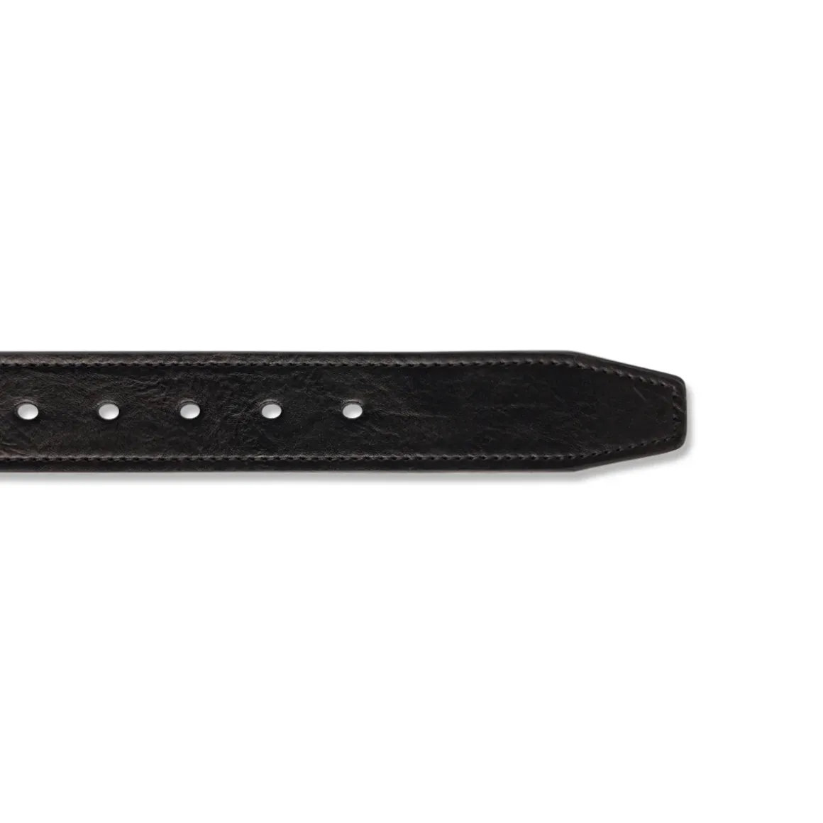 Cintura da Uomo Nera con Fibbia Gunmetal Carrera Jeans