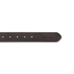 Cintura da Uomo Nera in Pelle con Fibbia in Metallo Lumberjack