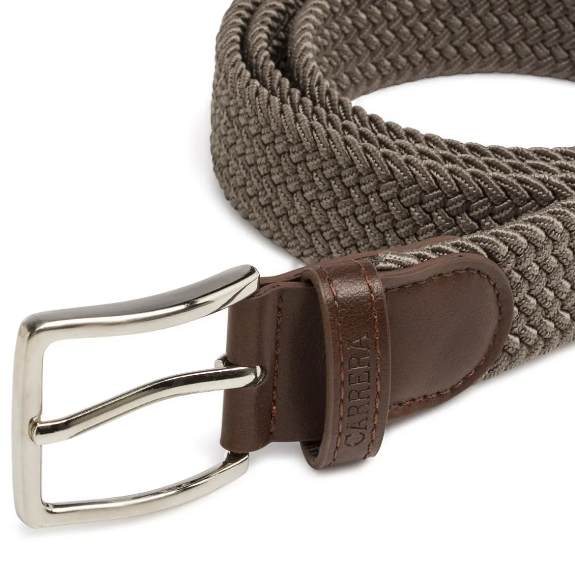 Cintura intrecciata Taupe da Uomo in tessuto elastico Carrera Jeans