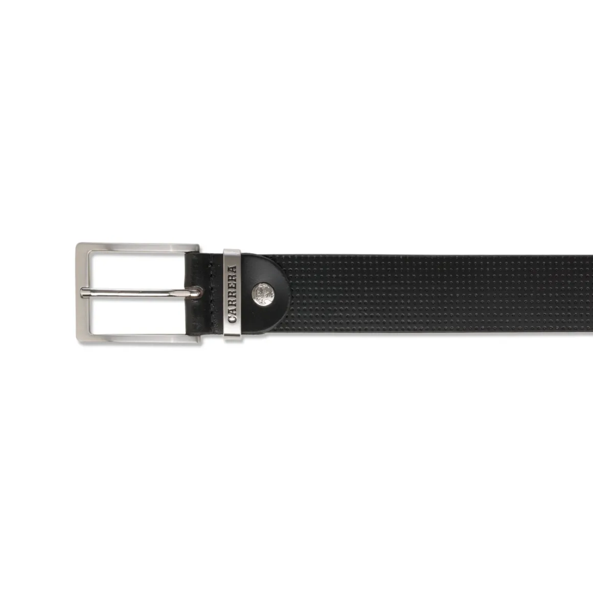 Cintura nera da Uomo Carrera con Texture a Puntini