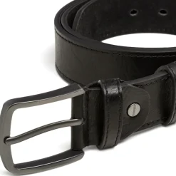 Cintura nera da Uomo con fibbia in metallo Carrera