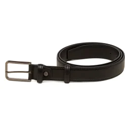 Cintura nera da Uomo in pelle con fibbia in metallo Carrera Jeans