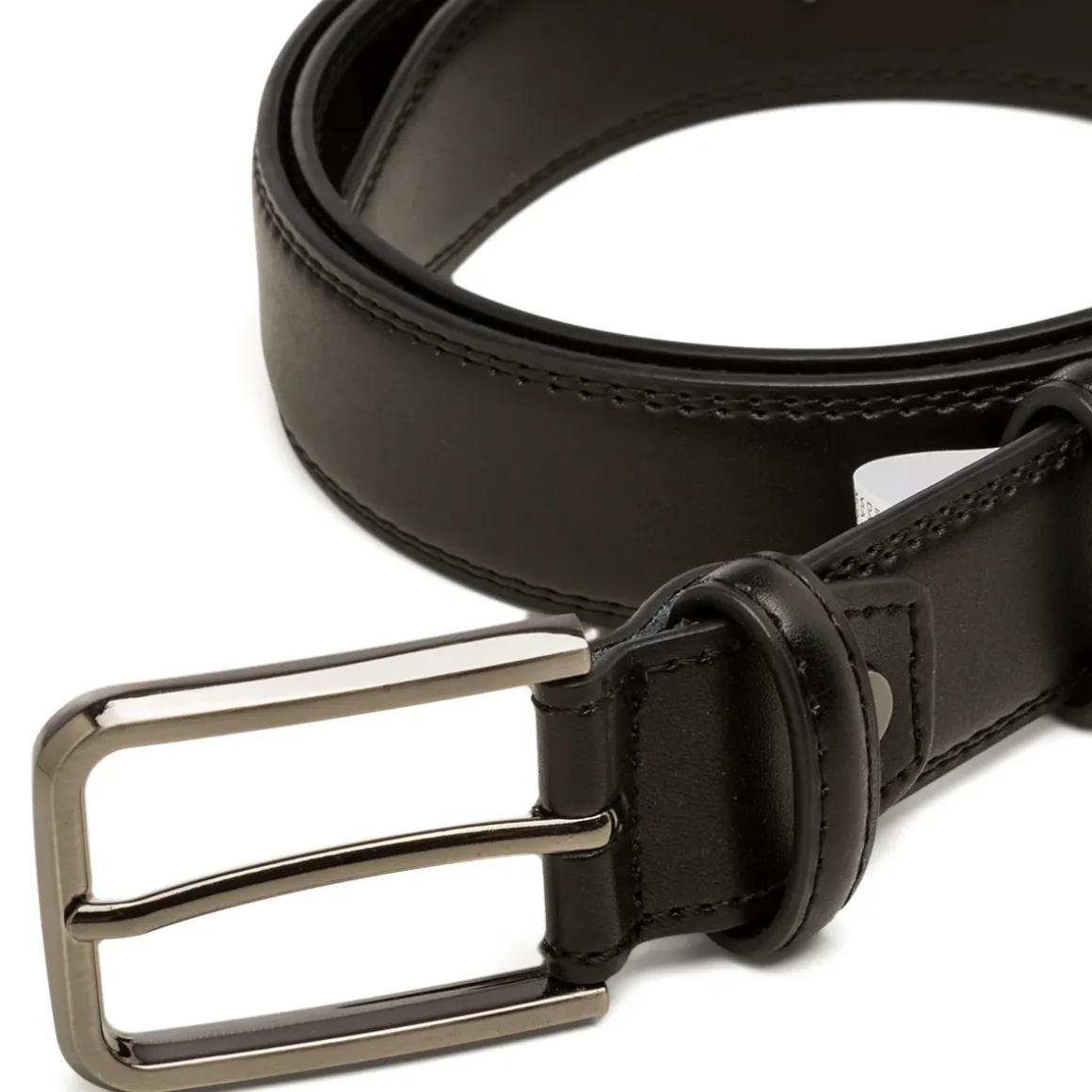 Cintura nera da Uomo in pelle con fibbia in metallo Carrera Jeans
