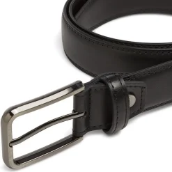 Cintura nera da Uomo in pelle con fibbia metallica Carrera Jeans