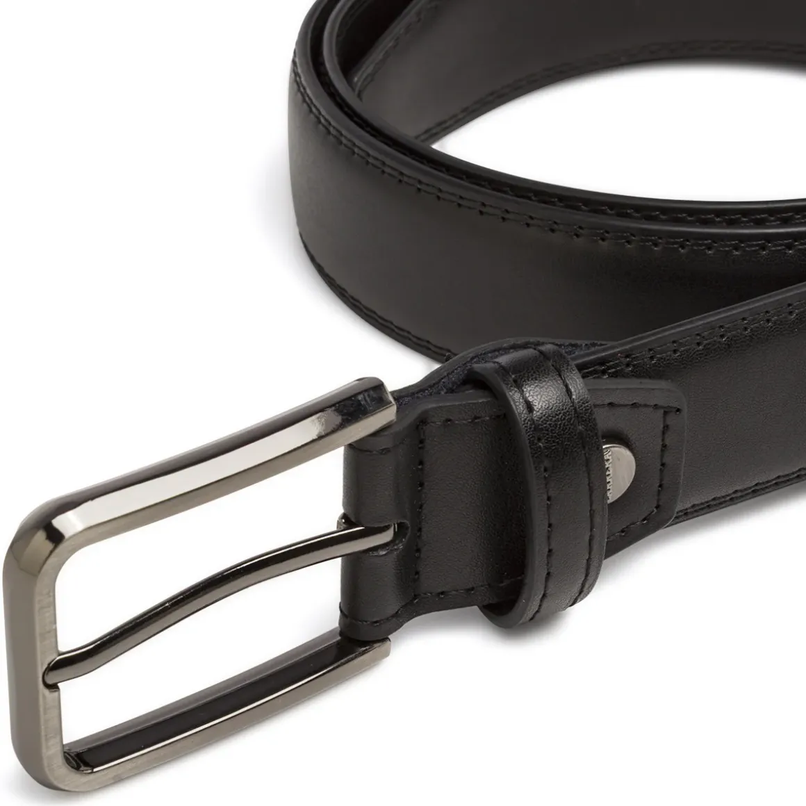Cintura nera da Uomo in pelle con fibbia metallica Carrera Jeans
