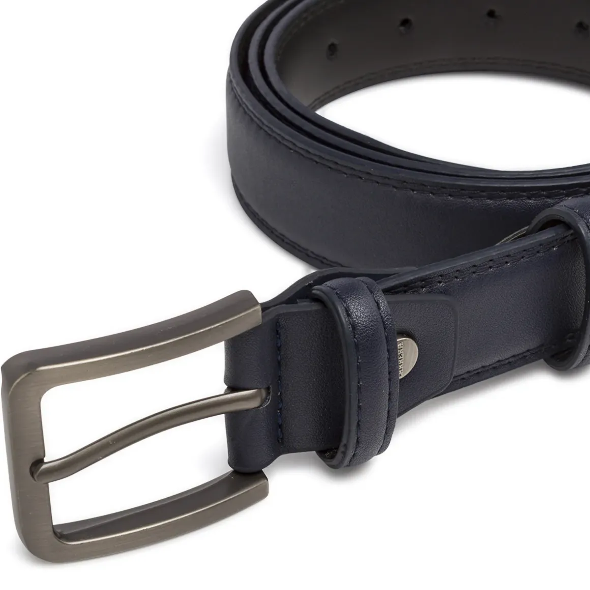 Cinture Blu da Uomo con fibbia metallica satinata Carrera Jeans