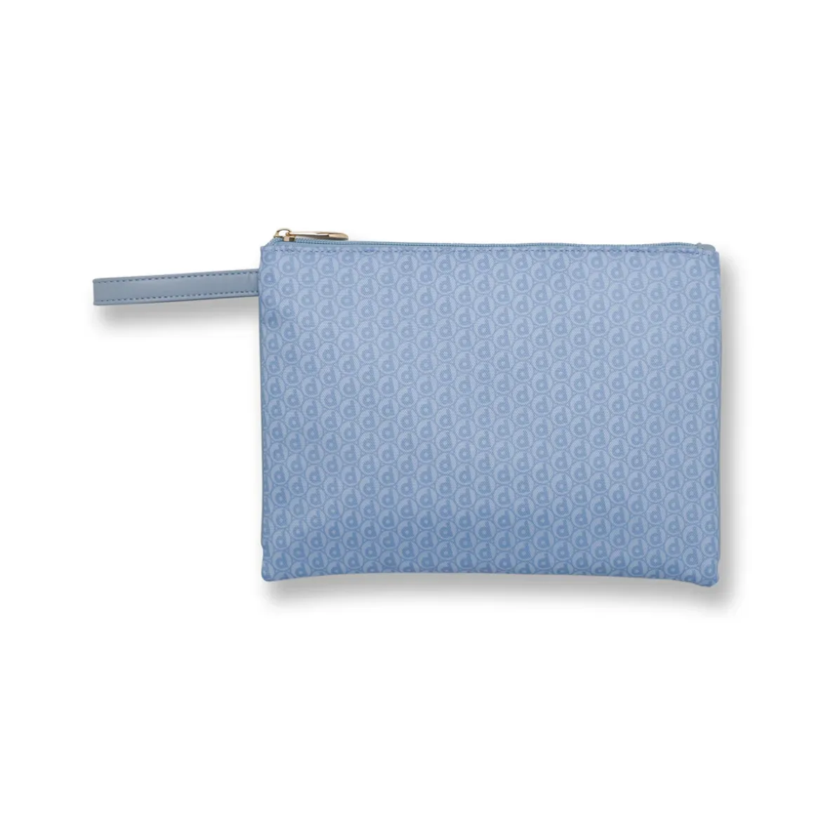 Clutch Azzurra da Donna con stampa logo all-over Dimensione Danza