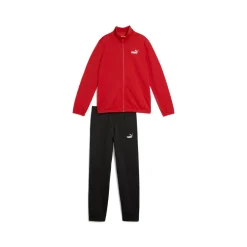 Completo Tuta sportiva rosso e nero da Ragazzo Poly Suit B Puma