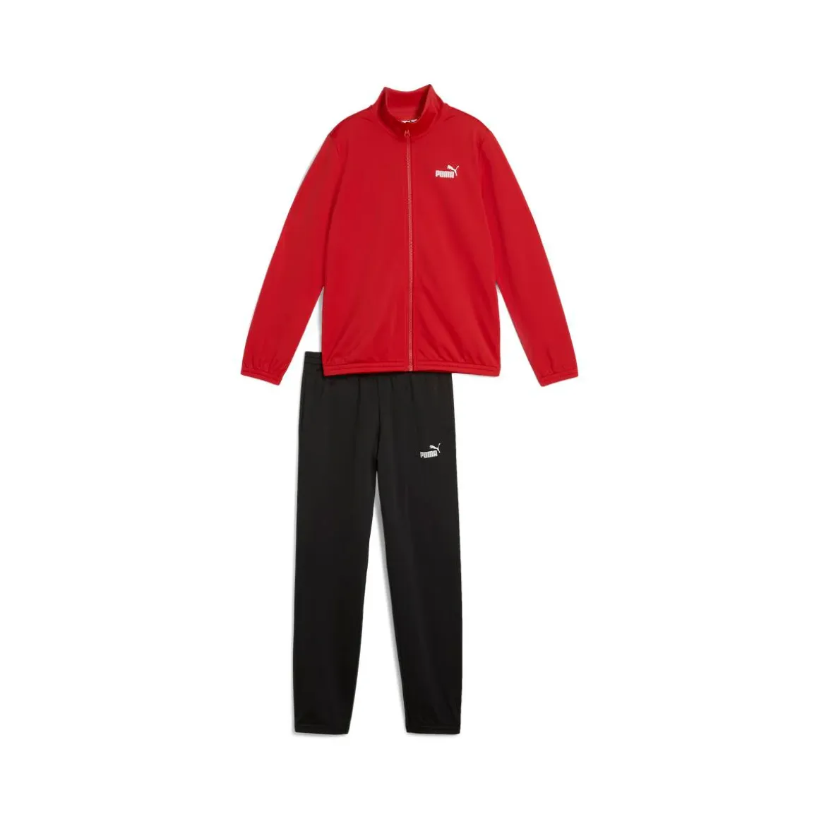 Completo Tuta sportiva rosso e nero da Ragazzo Poly Suit B Puma