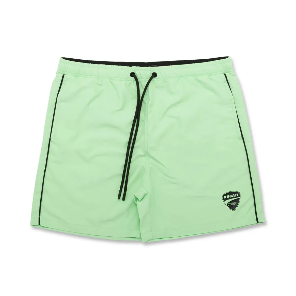 Costume da bagno Bambino e Ragazzo Verde con elastico in vita e logo frontale Ducati Corse