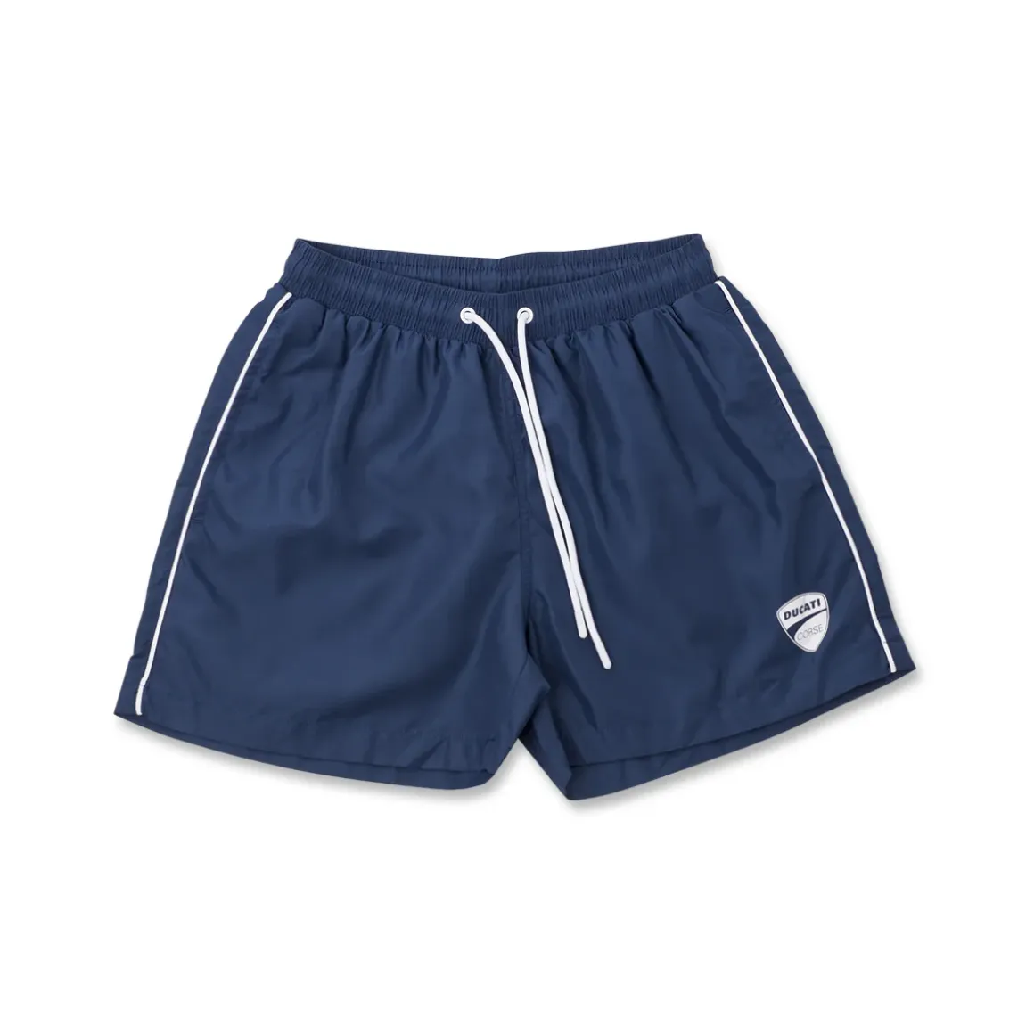 Costume da bagno blu da Uomo con profili bianchi Ducati Corse