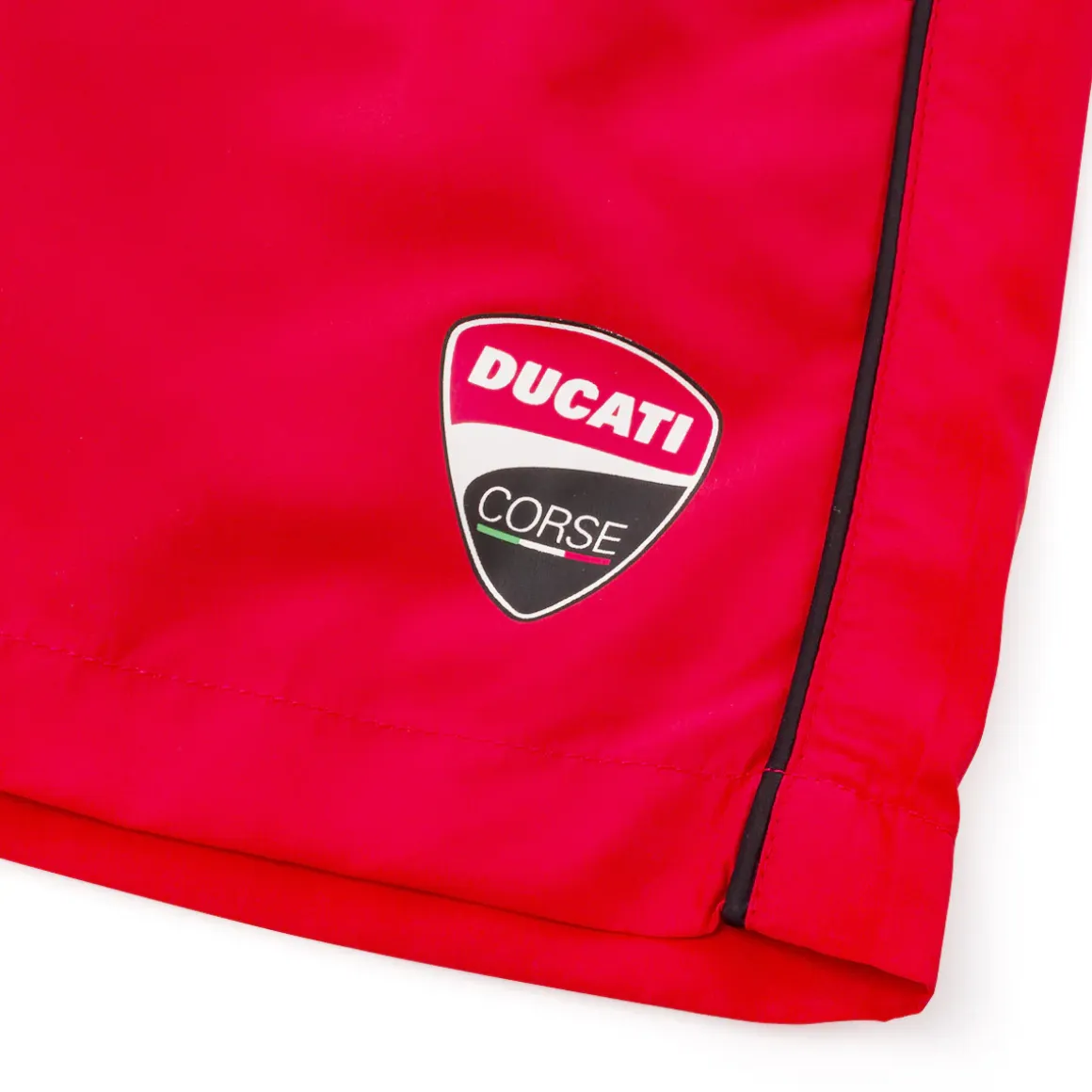 Costume da Bagno da Uomo rosso con logo e coulisse Ducati Corse