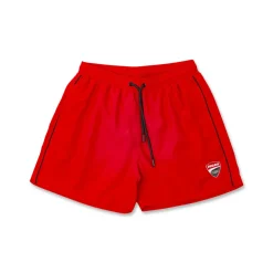 Costume da Bagno da Uomo rosso con logo e coulisse Ducati Corse