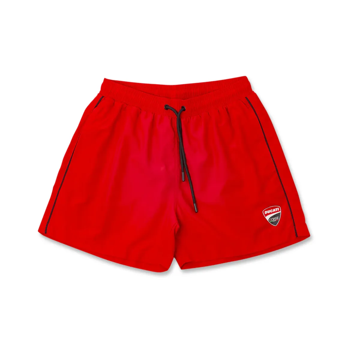Costume da Bagno da Uomo rosso con logo e coulisse Ducati Corse
