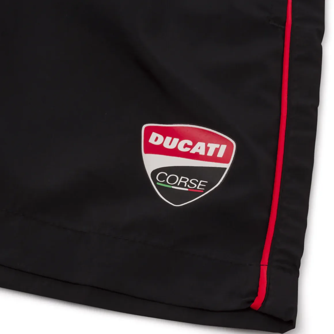 Costume da bagno neri da Uomo sportivi con logo Ducati Corse
