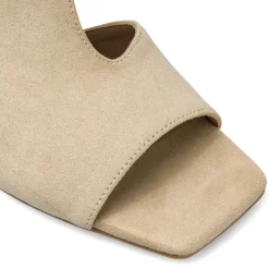 Décolleté Beige da Donna effetto scamosciato con tacco 8 cm Lora Ferres