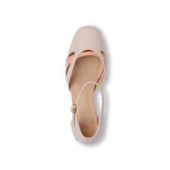Décolleté bicolore nude e rosa da Donna con tacco campana 6 cm Swish Jeans