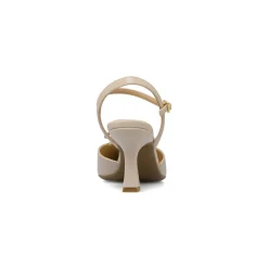 Décolleté da donna beige con tacco rocchetto 7,5 cm e fiocco Swish Jeans