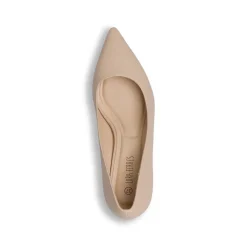 Décolleté da donna beige con tacco rocchetto 5,5 cm Lora Ferres