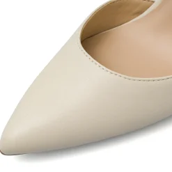 Décolleté da donna bianche con cinturini incrociati e tacco a spillo 9 cm Lora Ferres