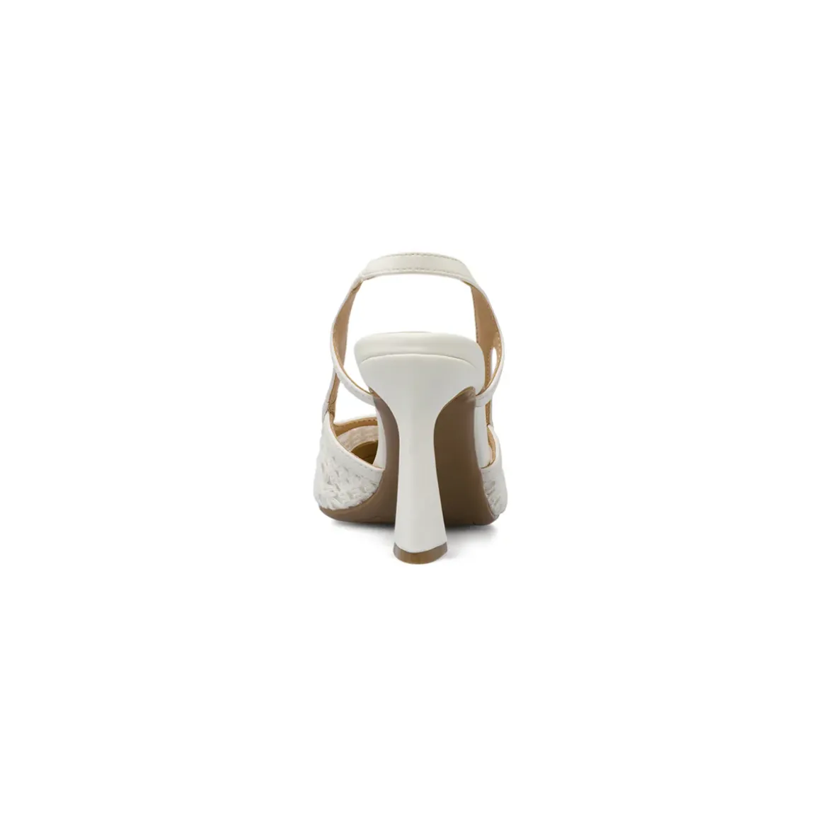 Décolleté da donna bianche effetto pizzo con tacco 9 cm Swish Jeans